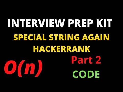 Special String Again Hackerrank Solution Part 2 Code