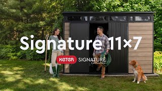 How to Add a Stylish Large Storage Shed to Your Backyard | Keter Signature 11x7