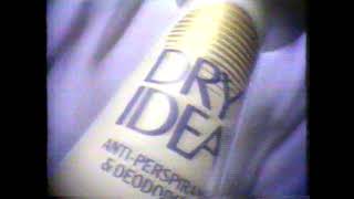 1989 Dry Idea Antiperspirant The drier something is the cleaner TV Commercial