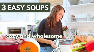 3 Easy Fall Soups You’ll Want All Year (Perfect for Meal Prep!)