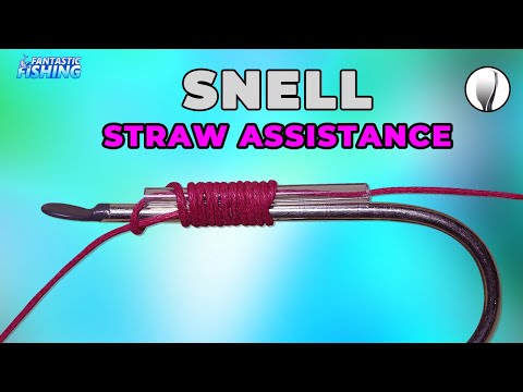 Straw Assistance Snell knot - How To Tie A Straw Assistance Snell Knot For An Eyeless Fishing Hook.