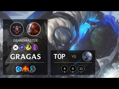 Gragas Top vs Volibear - KR Grandmaster Patch 10.13