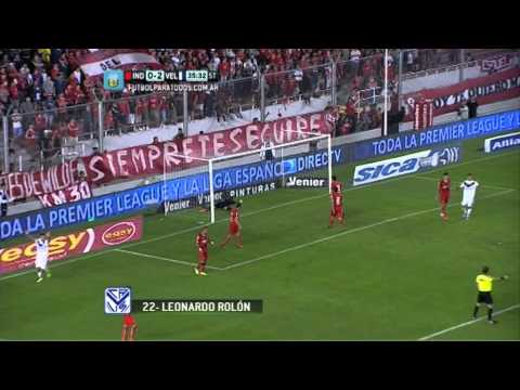 Gol de Rolón. Independiente 0 - Vélez 3. Fecha 3. Primera División 2014. FPT.