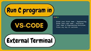 Visual Studio Code Run C/C++ Code in External Terminal