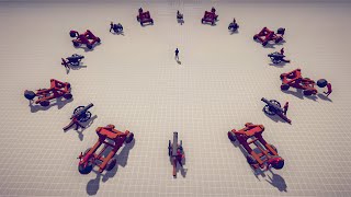 50/50 Cannon And Catapult VS Every Units - Totally Accurate Battle Simulator | TABS