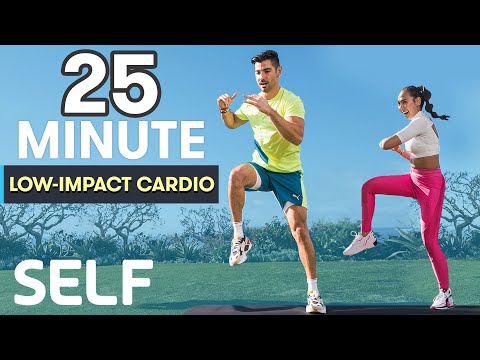 25-Minute Cardio Workout - Low-Impact, High-Intensity with No Equipment at Home | Sweat with SELF