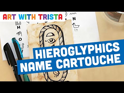 Hieroglyphics Name Cartouche Art Tutorial - Art With Trista