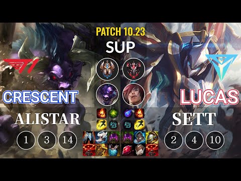 T1 Crescent Alistar vs IGY Lucas Sett Sup - KR Patch 10.23