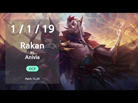 Rakan Support vs Anivia - OCE GrandMaster Patch 13.24