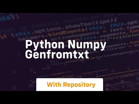 Python Numpy Genfromtxt