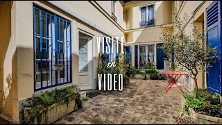 Ce 2 pièces de 33,50 m2 en rez-de-chaussée va vous surprendre ! Comme une petite maison à Paris !