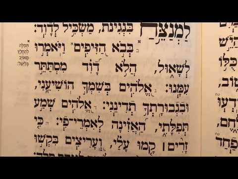 תהלים פרק נד׳ Tehilim perek 54 Psalms chapter 54 למנצח על בנגינות משכיל לדוד