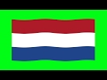 Green Screen Netherlands Flag Netherlands National Flag Netherlands Flag Animation 3D Flag