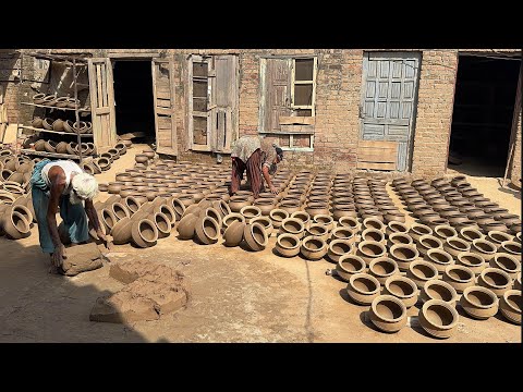 Handmade Clay Pottery Primitive Art | Roman Style Prehistoric Earthenware Making Process