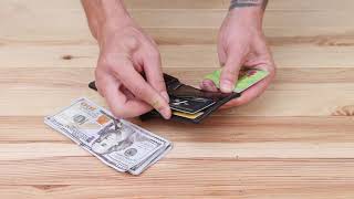 Мужской практичный зажим для денег Grande Pelle 11403 темно-коричневый