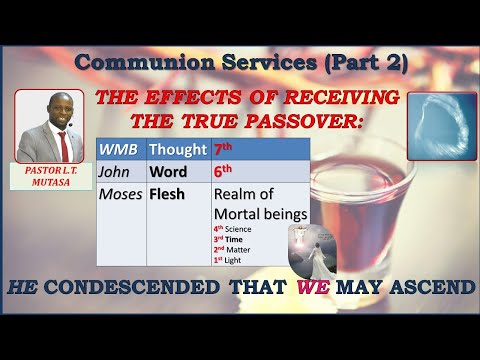 180519:The Effects Of Receiving The True Passover: He Condescend That We May Ascend. Rev L.T Mutasa