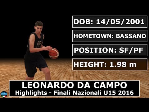 Leonardo Da Campo - Highlights - Finali Nazionali U15 2016
