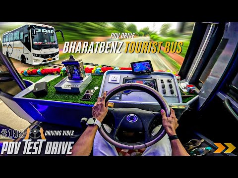 2024 BHARATBENZ 917 TOURIST BUS | 4.0L 170HP | POV Drive #108 | BUS POV | 4K | #bharatbenz #bus