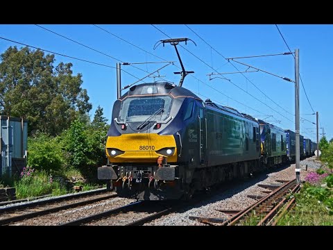 DRS 88010 & 68016 Diverted 4Z27 Mossend-Daventry on ECML 25/05/2020