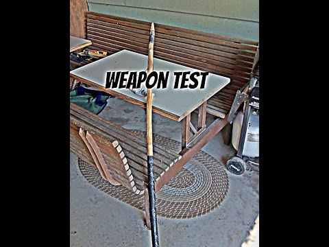 Weapon Test | Homemade Staff Sling