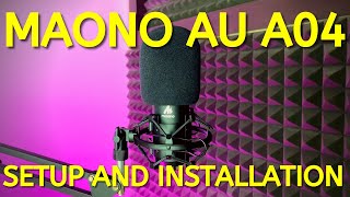 Video thumbnail for Maono AU A04 Microphone Setup & Installation | Installation and Set-Up Explained in Detail by House of Tech English