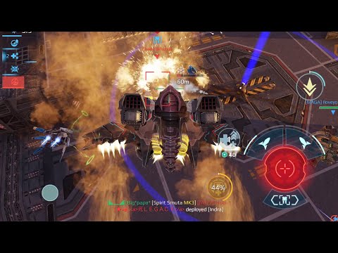 Mixed partial squad in back-and-forth Carrier fight (w/ Ao Jun, Leech, and Mars) — War Robots