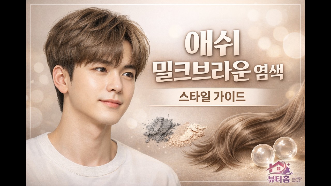 애쉬 밀크브라운 염색 스타일 가이드