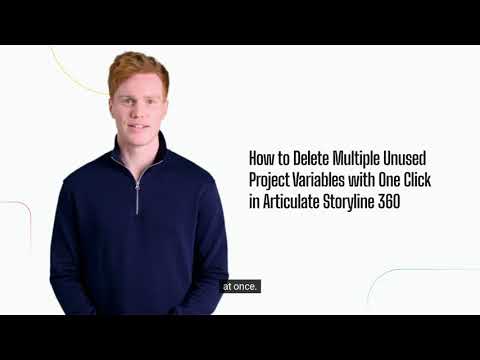 How to Delete Unused Variables in Storyline 360?