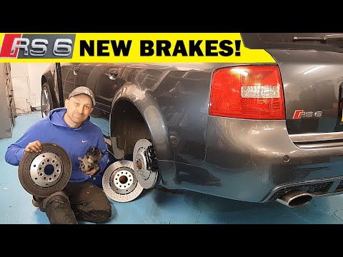 New Rear Brakes on my Audi RS6! Discs, Pads and Caliper! Zimmerman & TRW!