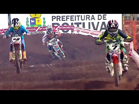 Corrida Insana no Arenacross - Disputa até a Bandeirada na 65cc em Boituva SP