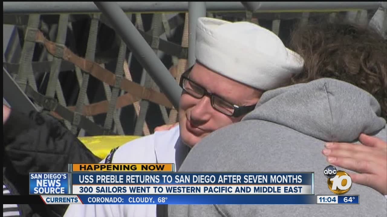 USS Preble returns to San Diego