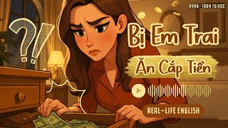 🎧Tiếng Anh Giao Tiếp Thực Tế | 📍Topic: Bị Em Trai Ăn Cắp Tiền 