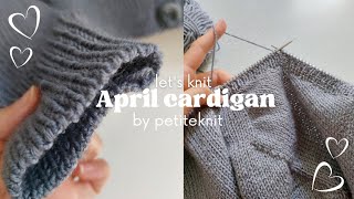 Let's knit - April cardigan by Petiteknit