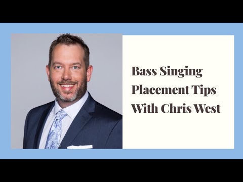 Bass Singing Technique Tips | Chris West of Gold City Quartet | Tips for Bass Singers