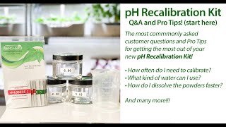 pH Recalibration FAQ