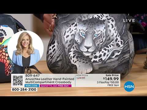 Anuschka HandPainted Leather MultiCompartment Crossbody