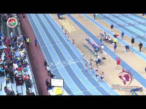 1500m [Ž], brončana Tina Šmid - Prvenstvo Balkana u dvorani za juniore i juniorke 2019