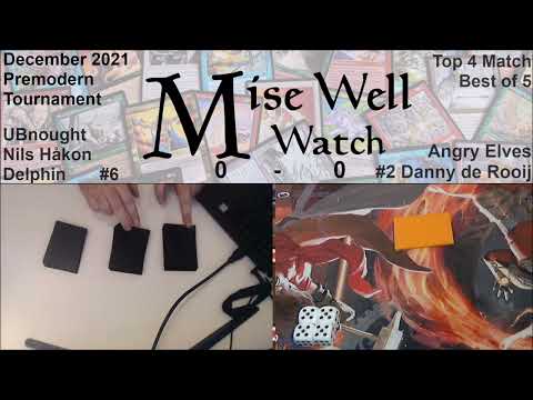 December 2021 Premodern Monthly - Top 4 Match - UBnought vs Survival Elves