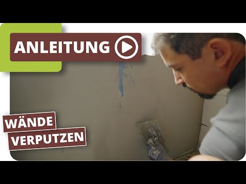 Wand verputzen - Innenwände mit Armierungsgewebe verputzen