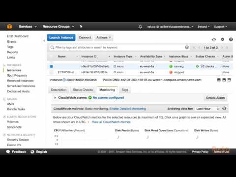 AWS Certified Solution Architect Associate Tutorial Step 2 CloudWatch Alarms Logs| packtpub com