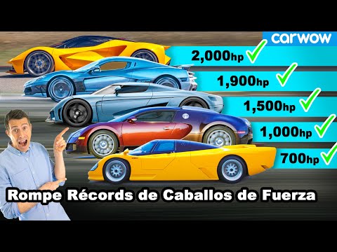 Los rompe récords de CABALLOS DE FUERZA – ¡los coches que alcanzaron nuevos límites!
