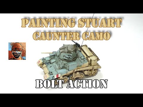 Painting British Stuart Caunter Camo.  Bolt Action