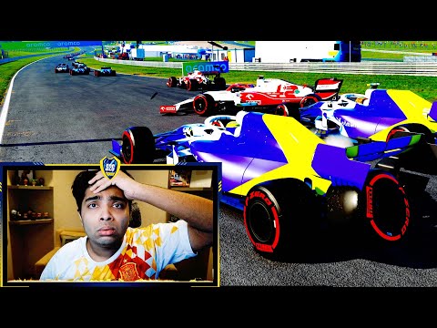 NO WAY!!! I CRASHED IN THE FIRST LAP!!😭 - F1 2021 My Team EP5