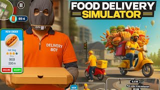 FOOD DELIVERY SIMULATOR Gameplay | Fast Delivery Challenge | Hot Dog Order Delivery 🚴📦
