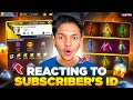 Reacting To My Subscriber Richest ID 10L Lakhs Rupees Collection Garena Free Fire