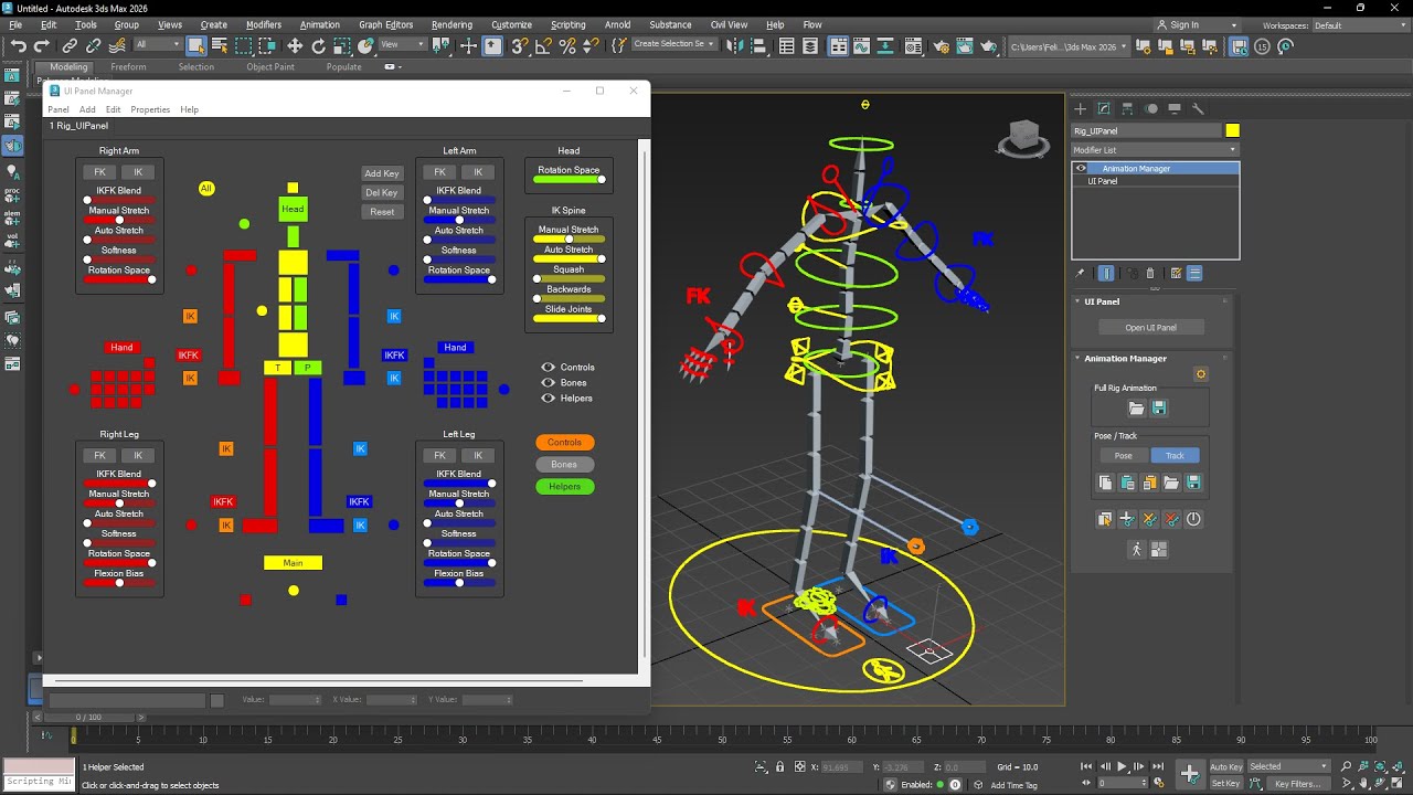 smartanim video tutorial rigging animation toolkit 3ds max plugin ui panel