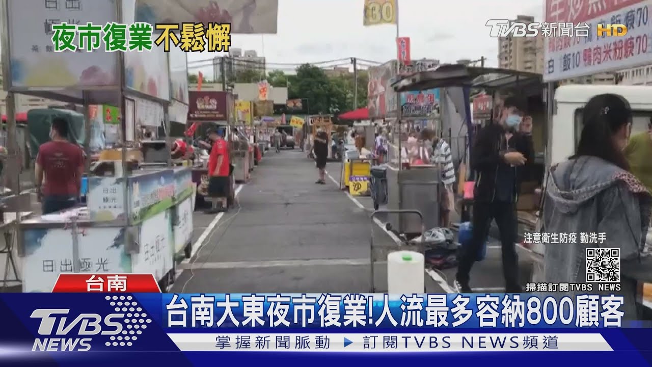 台南大東夜市復業！人流嚴控　最多容納800顧客