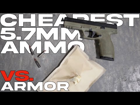 Will the Cheapest Civilian 5.7mm Ammo Defeat Kevlar Armor?