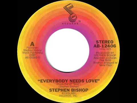 1978 HITS ARCHIVE: Everybody Needs Love - Stephen Bishop (stereo 45 single version)