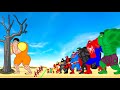 All Superheroes HULK SPIDERMAN IRONMAN JOKER VENOM Playing Squid Game 2 Animation 어몽어스 오�